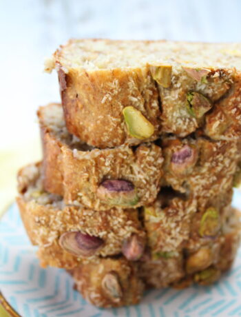 Gezond Bananenbrood Recept met Pistachenoten, Kokos en Limoen