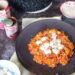 tomaten orzo met kip, courgette en paprika